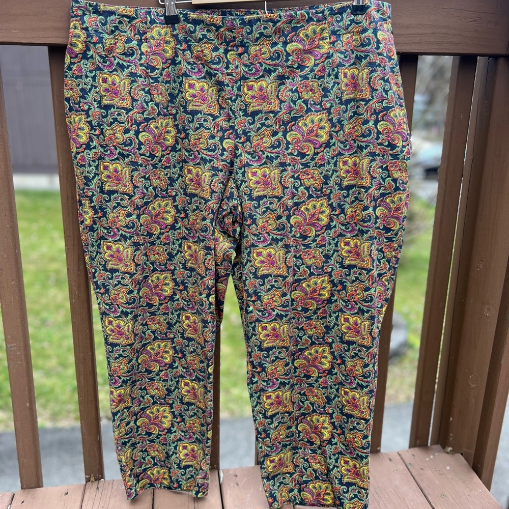 Talbots Paisley Printed Pants 🌺